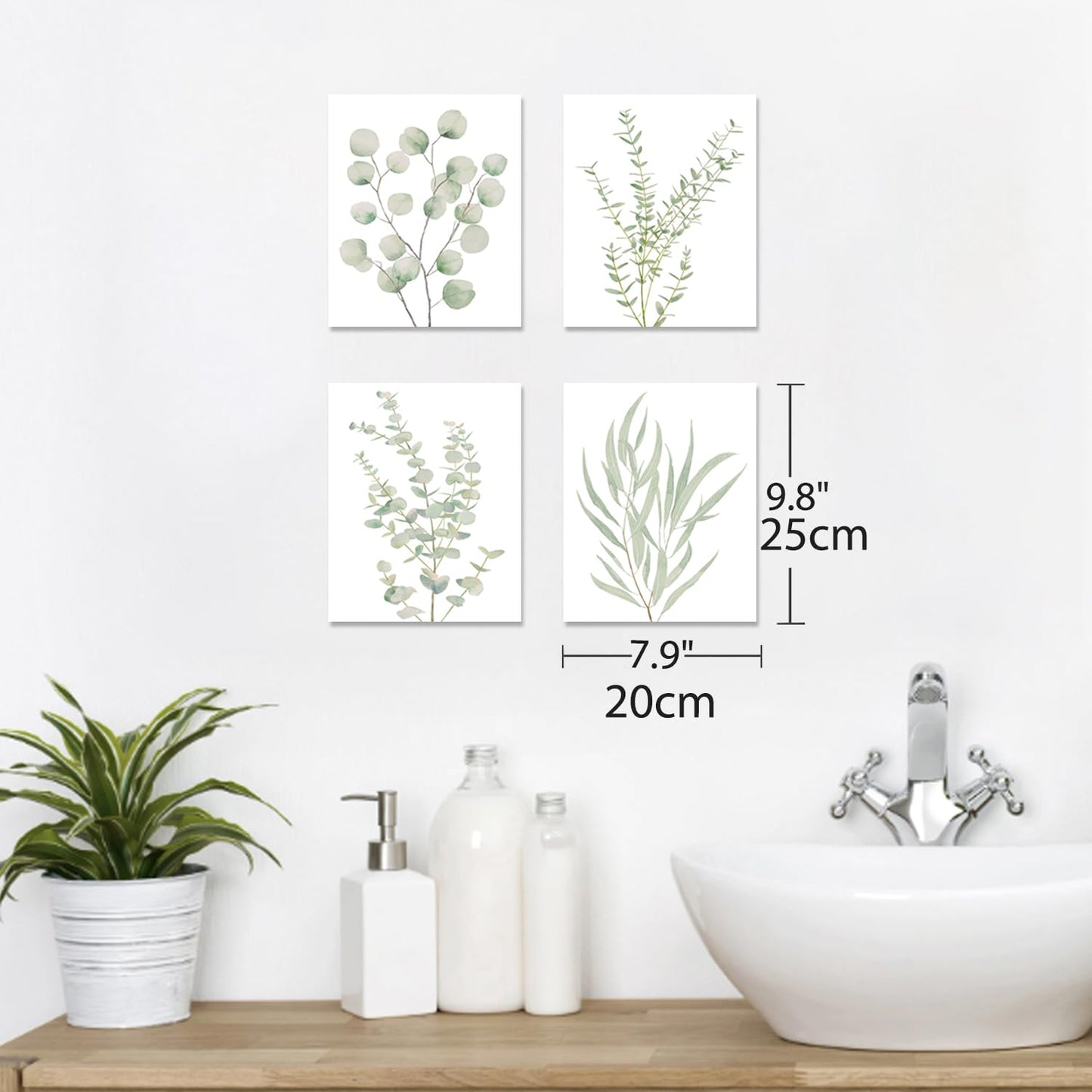 Botanical Canvas Set - 4 Pieces