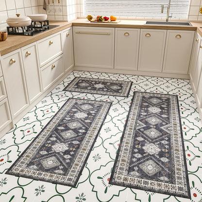 Boho Kitchen Rug Set - 3 Pieces