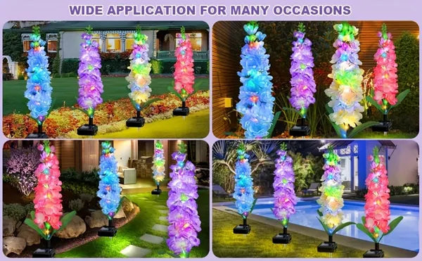 Solar Hyacinth Flower Light - Color-Changing