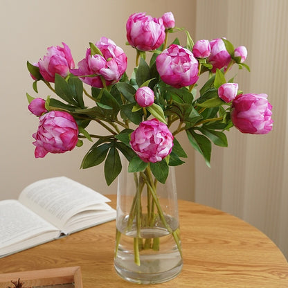 Artificial Peony Flowers - 2 Stems