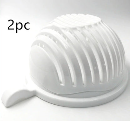 Premium Salad Cutter Bowl - Professional Vegetable & Fruit Chopper