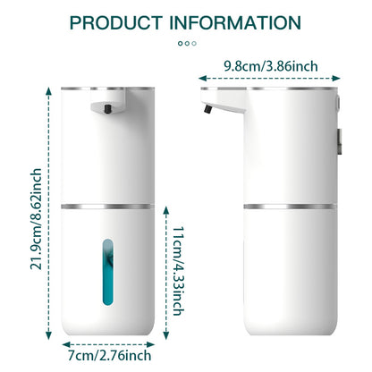 Touchless Automatic Soap Dispenser - 380ml USB Rechargeable Foaming Dispenser