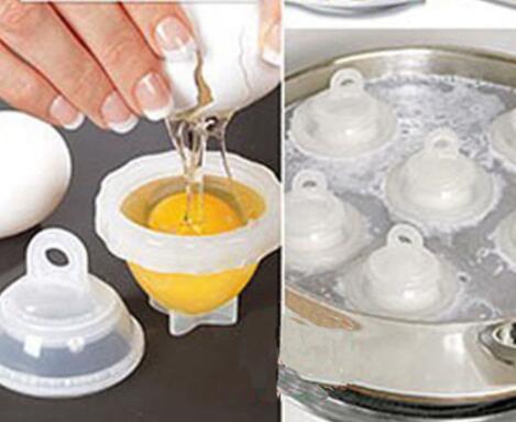 Hard Boil Egg Cooker Set - 6 Pods with Egg Separator