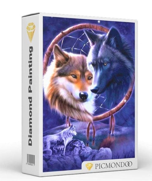 Wolf Totem Diamond Painting Wind Chime