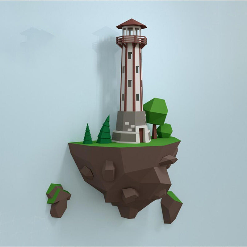 Island Lighthouse Paper Model - 46cm