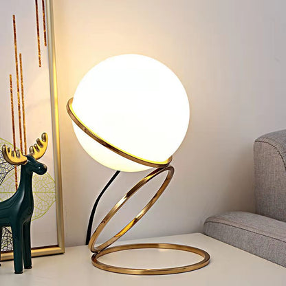 Modern Ball Table Lamp - Elegant Bedside Lighting for Bedroom & Living Room