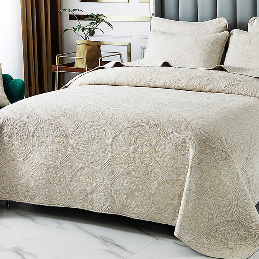 European Embroidered Bedding Set - 3 Pieces