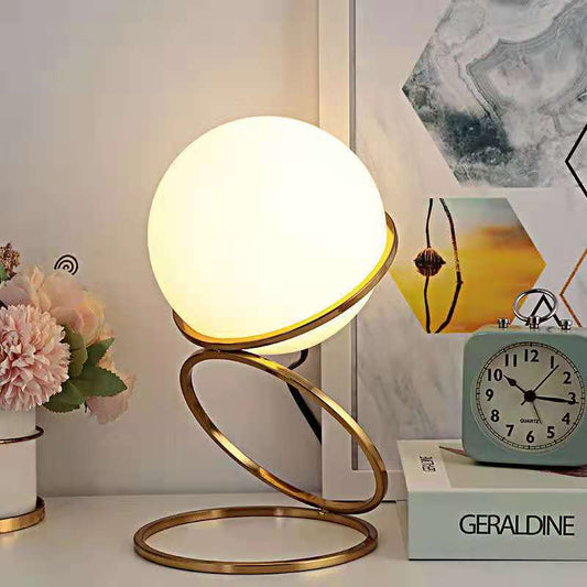 Modern Ball Table Lamp - Elegant Bedside Lighting for Bedroom & Living Room