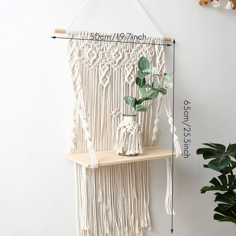 Nordic Cotton Rope Tapestry Shelf