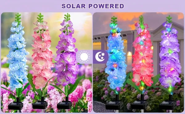 Solar Hyacinth Flower Light - Color-Changing