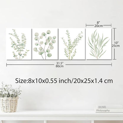 Botanical Canvas Set - 4 Pieces