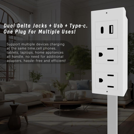 Power Socket Extender with USB