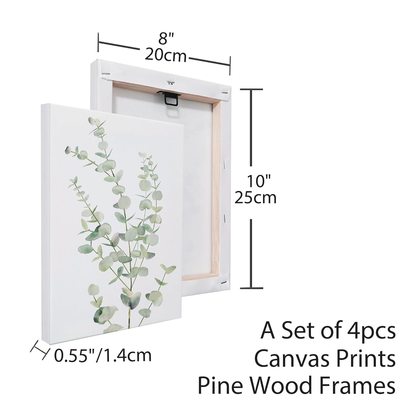 Botanical Canvas Set - 4 Pieces