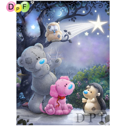 Cartoon Animals Diamond Painting Kit