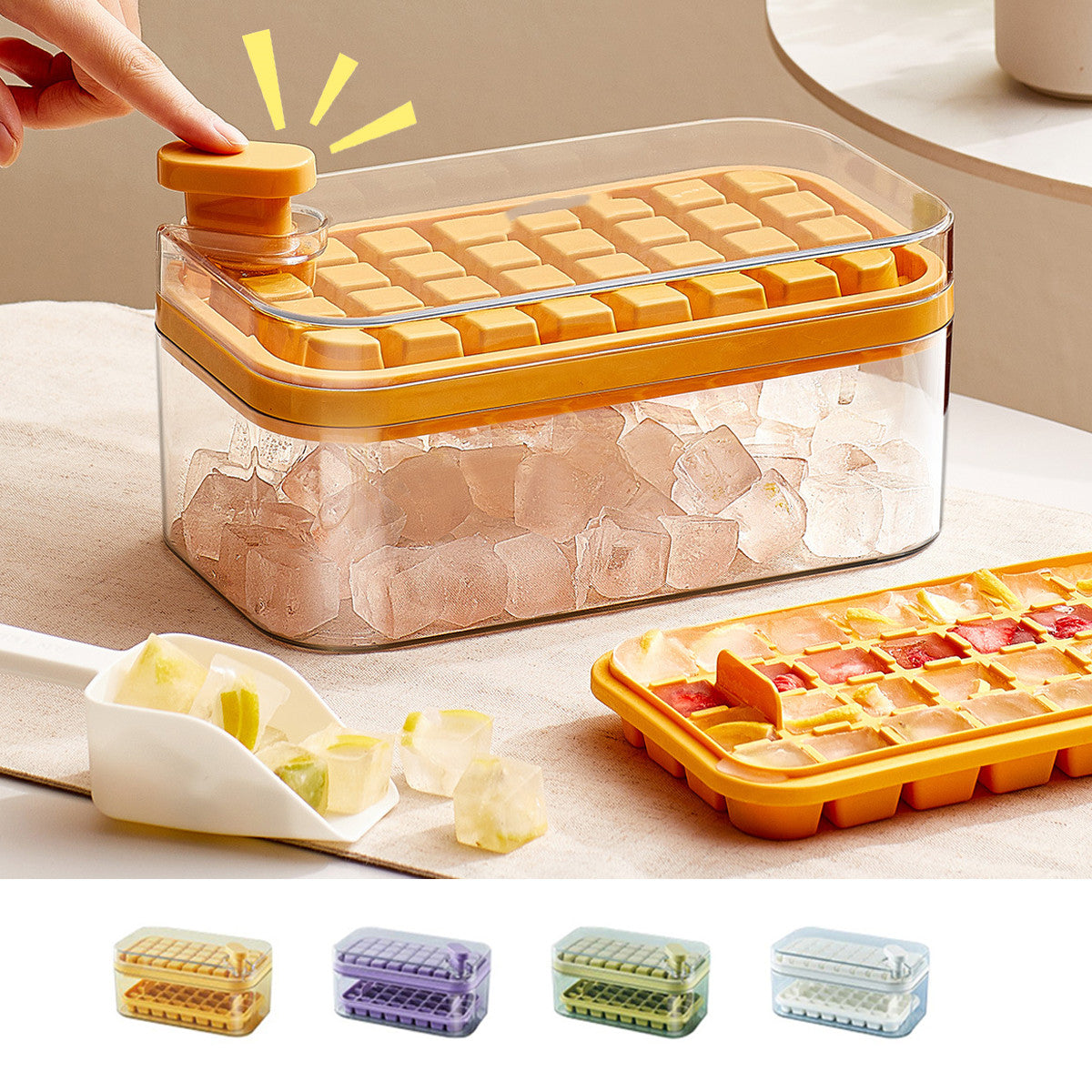 One-Button Ice Cube Maker