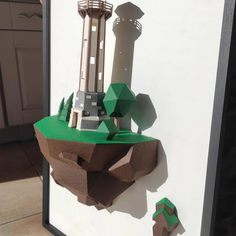Island Lighthouse Paper Model - 46cm
