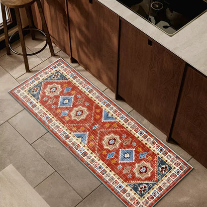 Boho Kitchen Rug Set - 4 Pieces