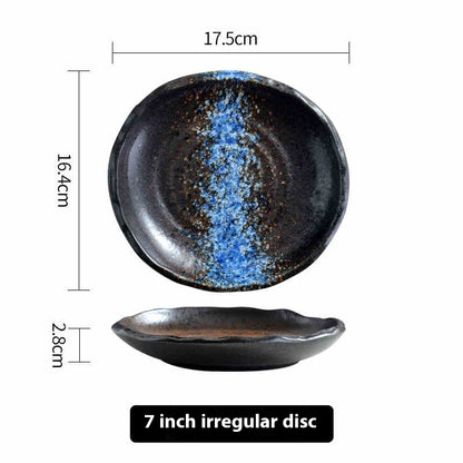 Retro Tableware Creative Irregular Plate