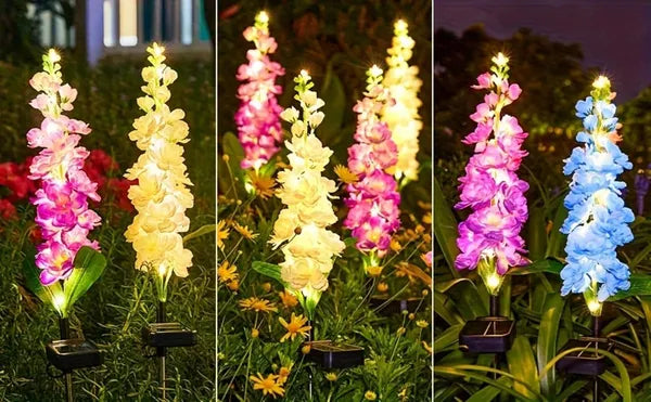 Solar Hyacinth Flower Light - Color-Changing