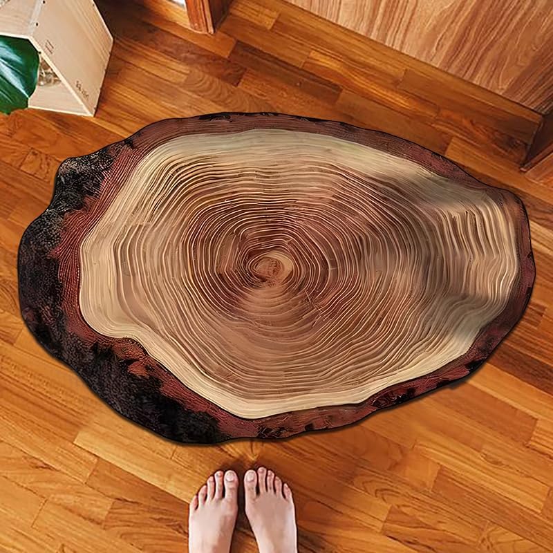 Wood Grain Bath Mat - 23.6x35.4 Inches