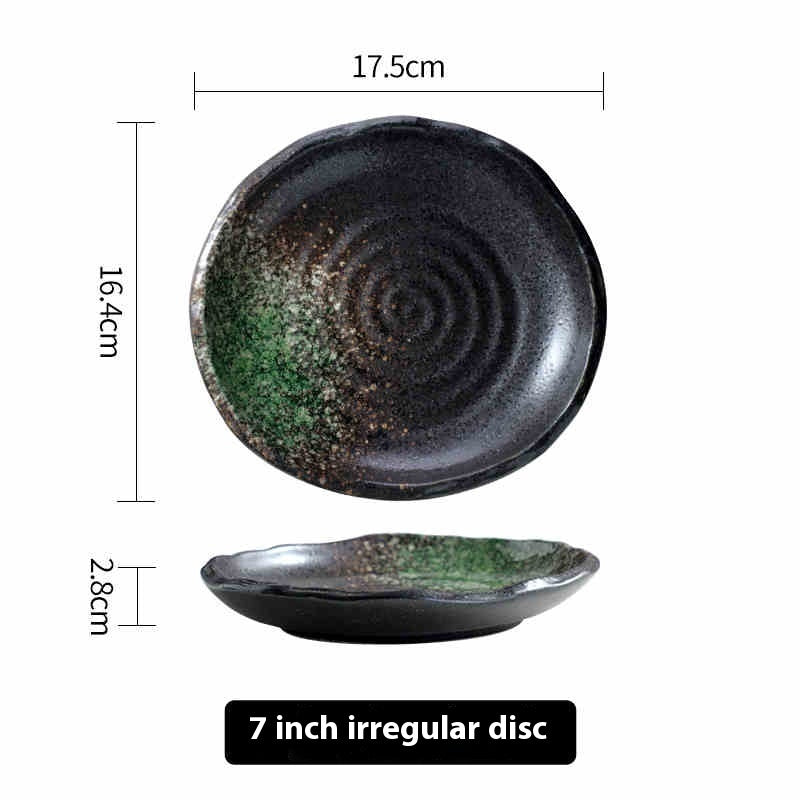 Retro Tableware Creative Irregular Plate