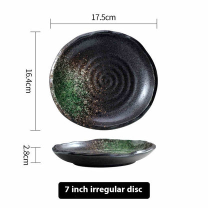 Retro Tableware Creative Irregular Plate