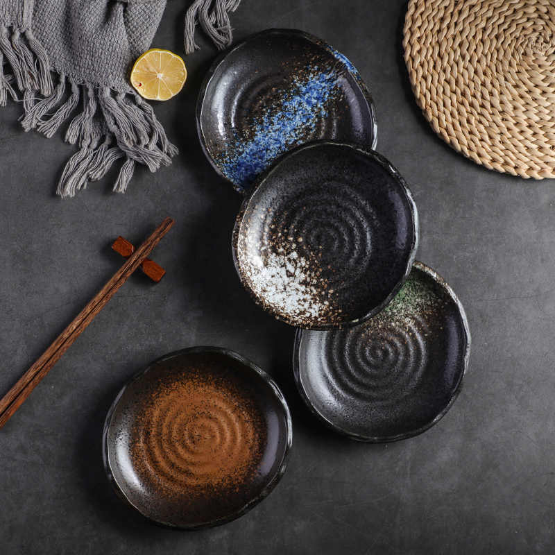 Retro Tableware Creative Irregular Plate