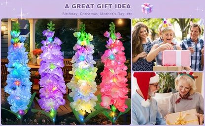 Solar Hyacinth Flower Light - Color-Changing