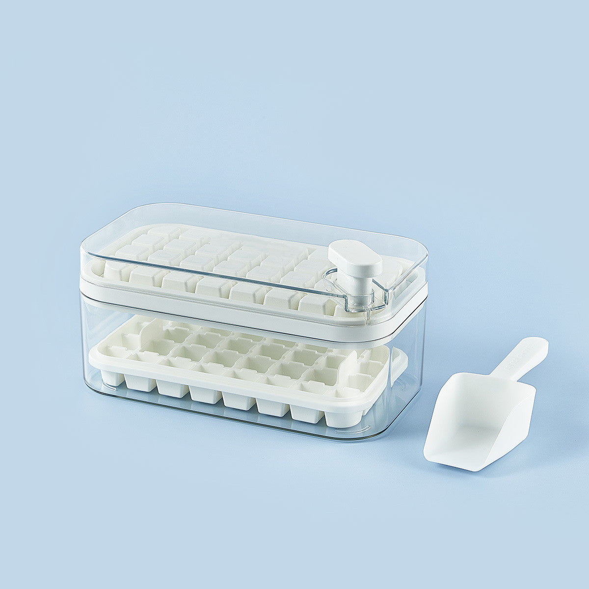 One-Button Ice Cube Maker
