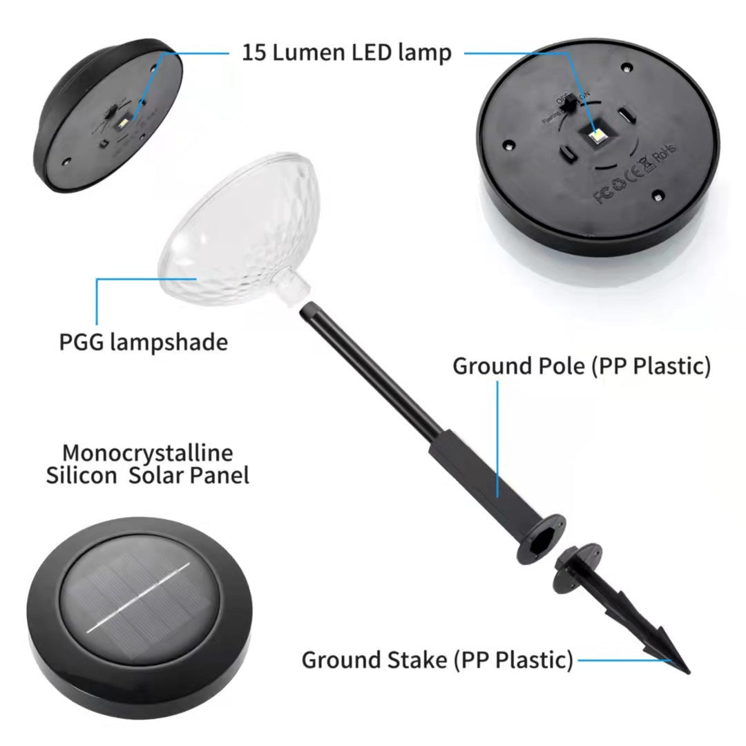 Solar Projection Lawn Light - Water Droplet