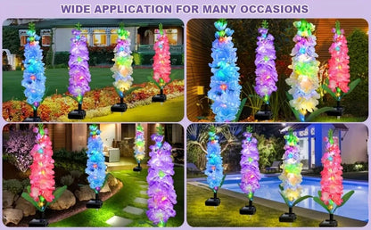 Solar Hyacinth Flower Light - Color-Changing
