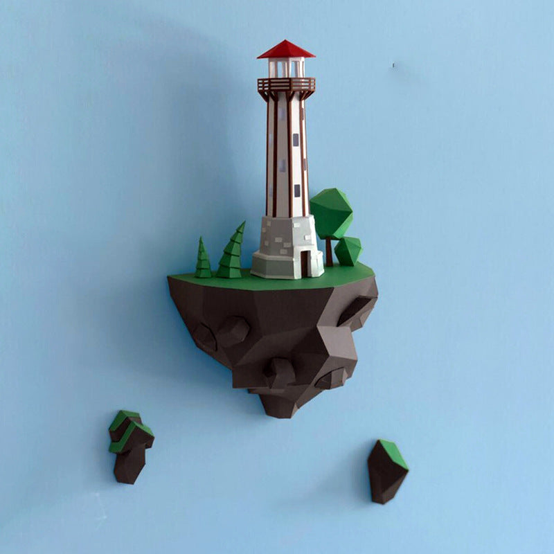 Island Lighthouse Paper Model - 46cm