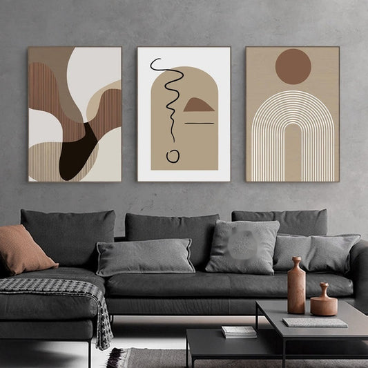 Abstract Canvas Wall Art - Living Room Décor