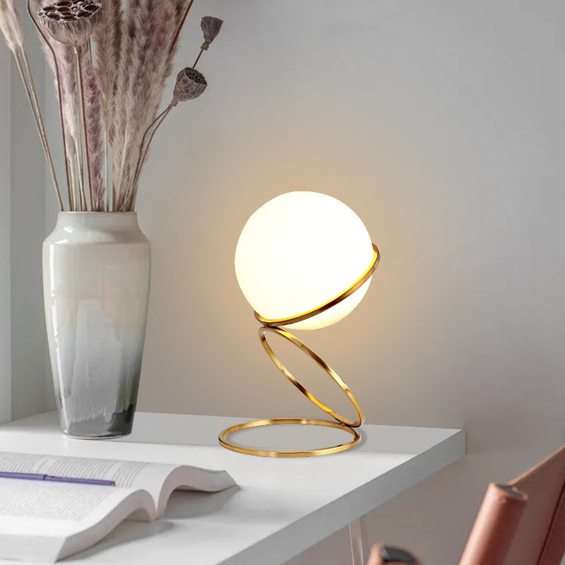 Modern Ball Table Lamp - Elegant Bedside Lighting for Bedroom & Living Room
